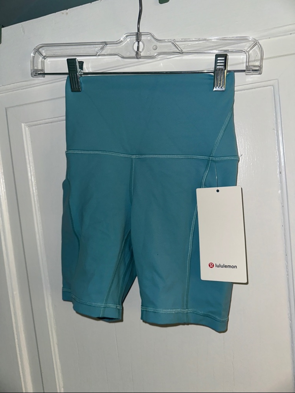lululemon athletica Teal High-Rise Bike Shorts